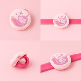 Fluffy Pink Slap Band Wrist Wallet